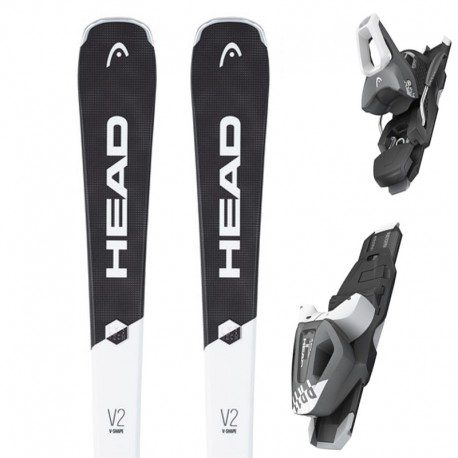 HEAD V-Shape V2 σκι με δέστρα PR 11-Άσπρο-μαύρο