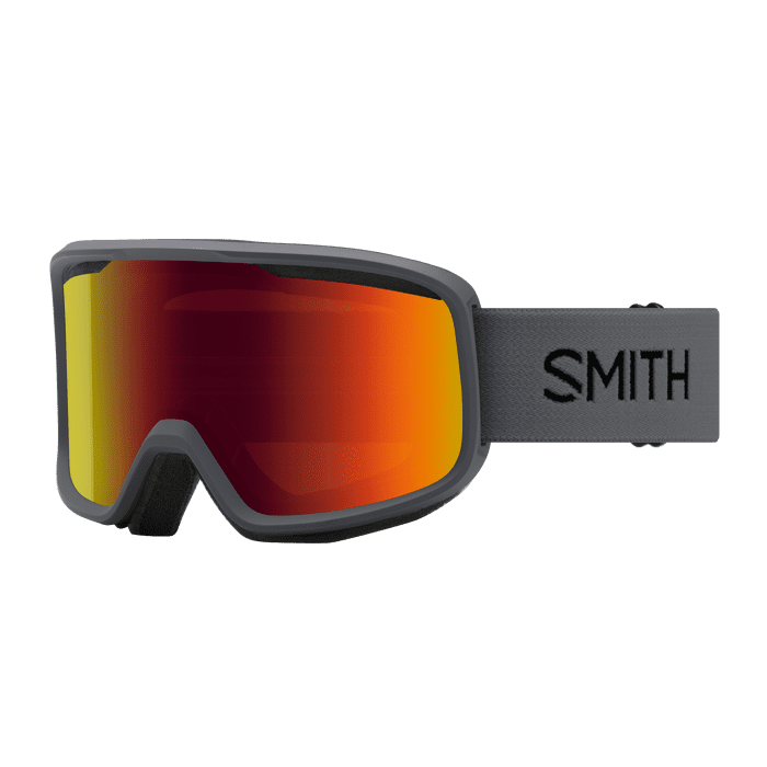SMITH Snow google Frontier M004292QQ99C1-Charcoal+Red Sol-X Mirror Lens