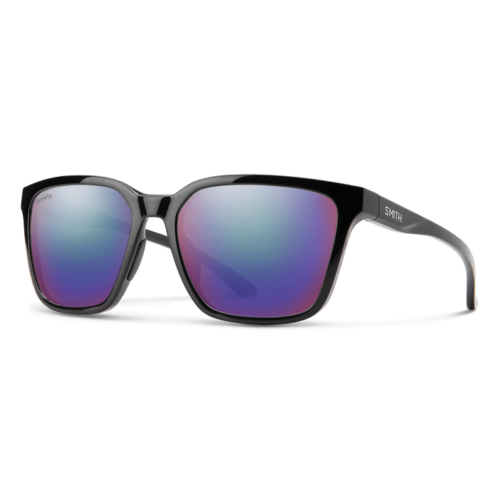 SMITH LShoutout Lifestyle Sunglasses 20230280757DF-Black + ChromaPop Polarized Violet Mirror Lens